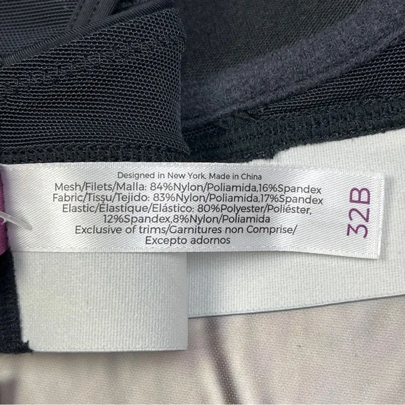 ADORE ME Micah Contour black sports bra NEW, size 32B - Picture 13 of 15